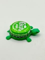 Fanta Lime Green 2013 - Bottle Cap Magnet Turtle Shell Shocked Art