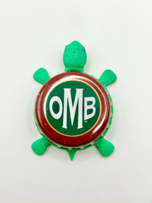 Olde Mecklenburg Brewing (OMB) - Bottle Cap Magnet Turtle Shell Shocked Art