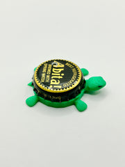Abita Beer (Black & Yellow Cap) - Bottle Cap Magnet Turtle Shell Shocked Art