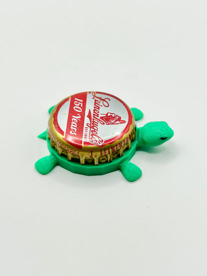 Leinenkugel's 150 Years - Bottle Cap Magnet Turtle Shell Shocked Art