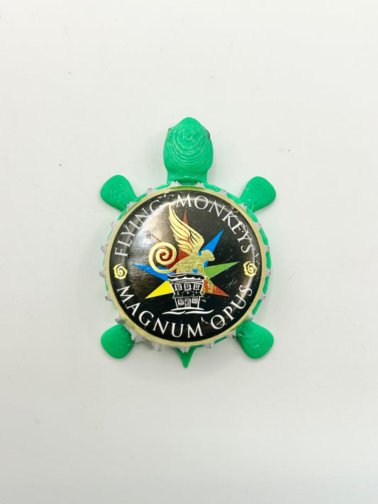 Flying Monkeys Magnum Opus - Bottle Cap Magnet Turtle
