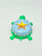 Newcastle Summer Ale - Bottle Cap Magnet Turtle Shell Shocked Art