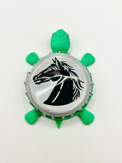 Lexington Brewing Co. (Light Gray) - Bottle Cap Magnet Turtle Shell Shocked Art