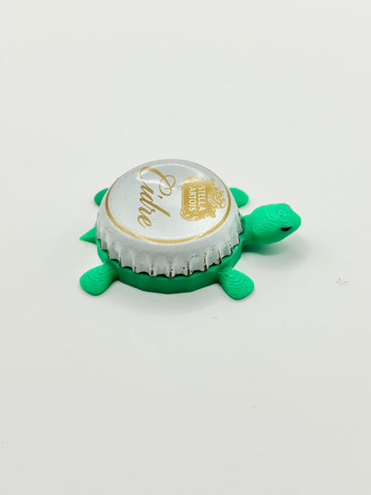 Stella Artois Cidre - Bottle Cap Magnet Turtle Shell Shocked Art
