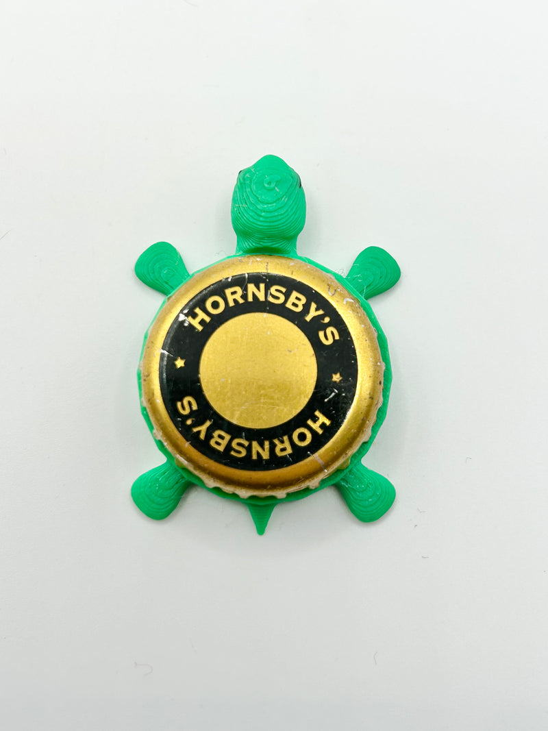 Hornsby’s Hard Cider - Bottle Cap Magnet Turtle Shell Shocked Art