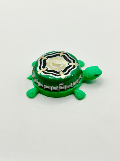 Samuel Smith Brewing (Green) - Bottle Cap Magnet Turtle Shell Shocked Art