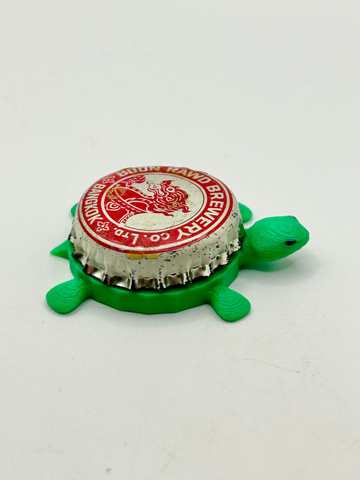Boon Rawd Brewery - Bottle Cap Magnet Turtle Shell Shocked Art