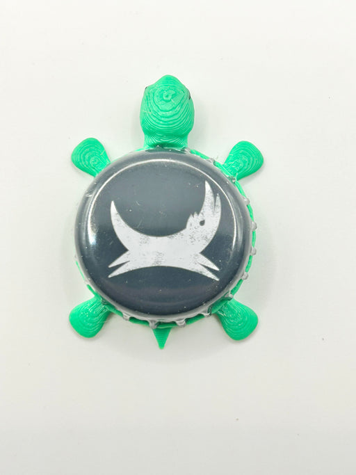 Brew Dog (Gray) - Bottle Cap Magnet Turtle Shell Shocked Art