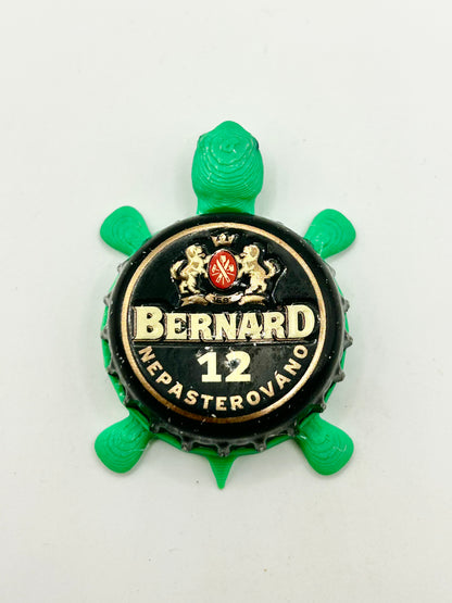 Bernard Nepasterovano - Bottle Cap Magnet Turtle Shell Shocked Art