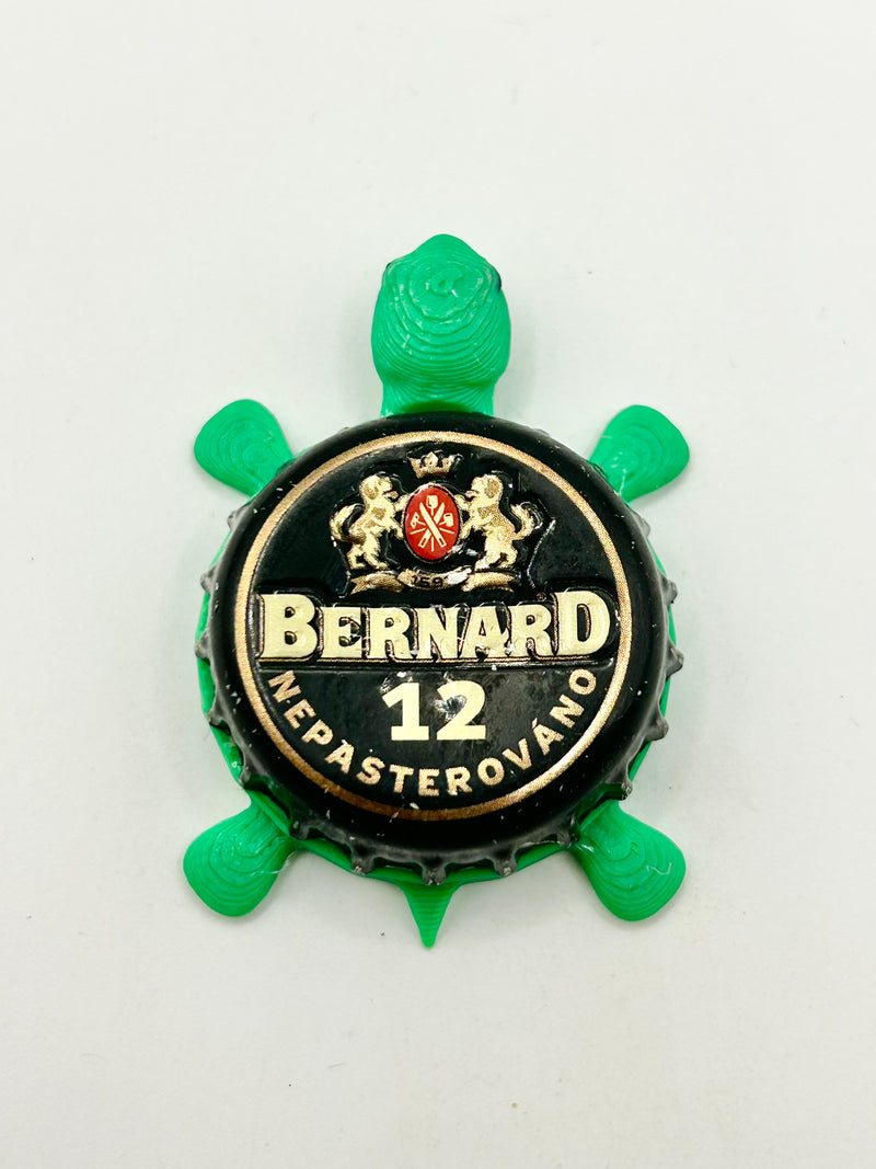 Bernard Nepasterovano - Bottle Cap Magnet Turtle Shell Shocked Art