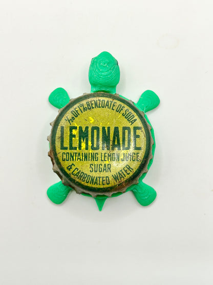 Lemonade - Bottle Cap Magnet Turtle Shell Shocked Art
