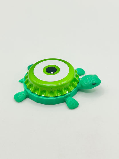 Monsters Inc Mike Wazowski (Eyeball) - Bottle Cap Magnet Turtle Shell Shocked Art