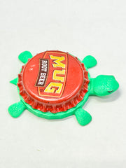 Mug Root Beer - Bottle Cap Magnet Turtle Shell Shocked Art
