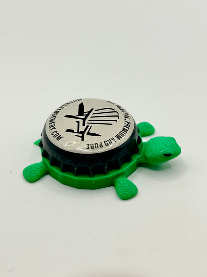 Muskoka Brewing (Gray) - Bottle Cap Magnet Turtle Shell Shocked Art