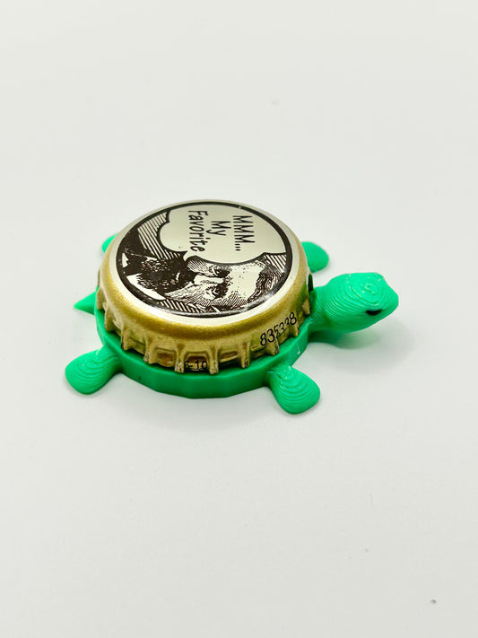 Blitz Weinhard Brewing (MMM.. My Favorite) - Bottle Cap Magnet Turtle