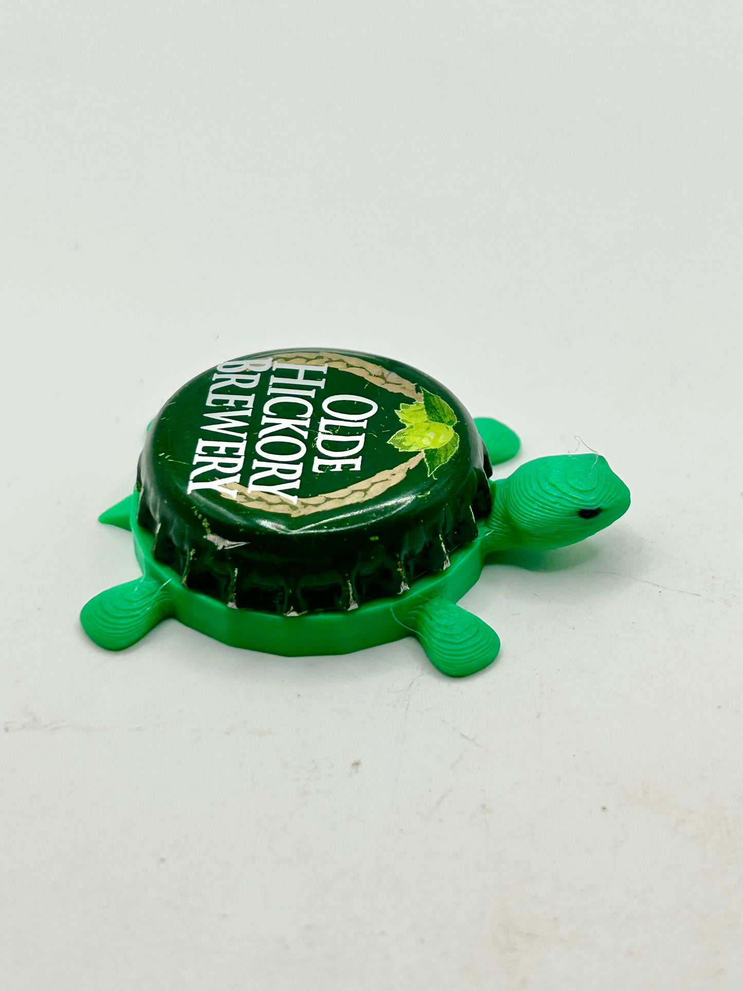 Olde Hickory Brewing (Vintage) - Bottle Cap Magnet Turtle Shell Shocked Art