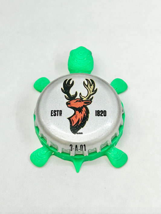 Alexander Keith Brewing (Silver) - Bottle Cap Magnet Turtle
