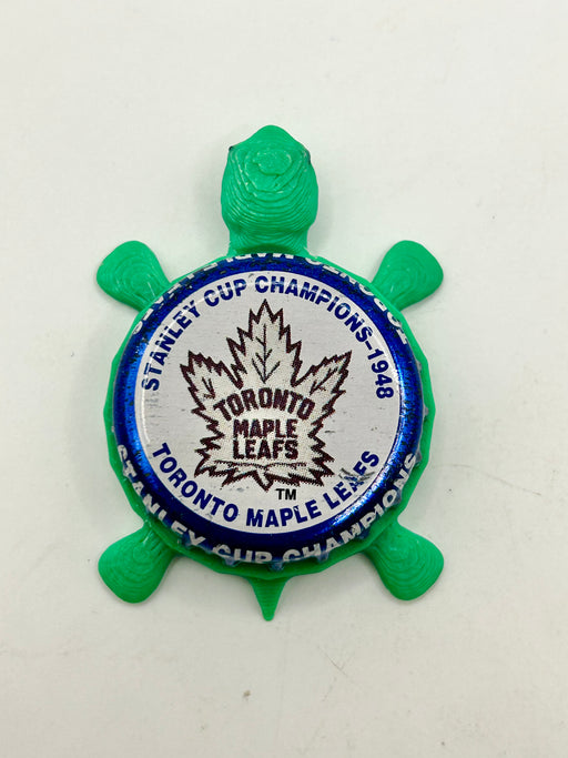 Toronto Maple Leafs Stanley Cup Champions (1948) - Bottle Cap Magnet Turtle Shell Shocked Art
