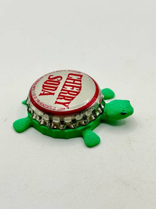 Cherry Soda (Vintage, Decorative) - Bottle Cap Magnet Turtle Shell Shocked Art