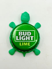 Bud Light Lime (Limited) - Bottle Cap Magnet Turtle Shell Shocked Art