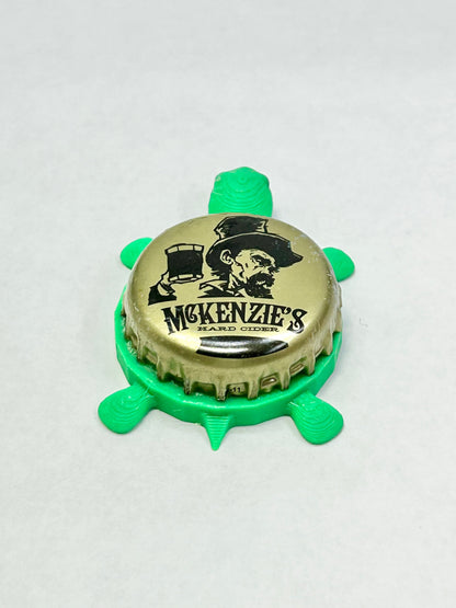 McKenzie’s Hard Cider - Bottle Cap Magnet Turtle Shell Shocked Art