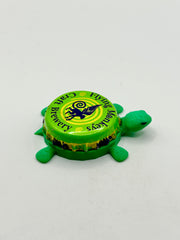 Flying Monkeys Craft Brewery - Bottle Cap Magnet Turtle Shell Shocked Art