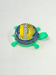 Monterrey Cerveza (Yellow) - Bottle Cap Magnet Turtle Shell Shocked Art