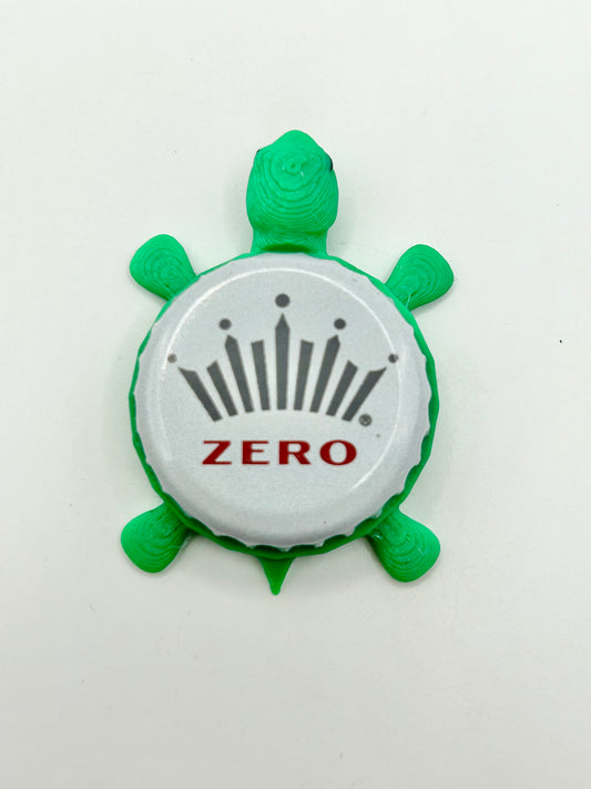 Budweiser Zero - Bottle Cap Magnet Turtle