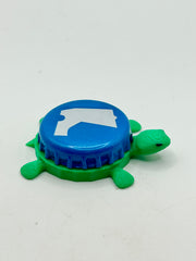 Boots Beverages (Blue) - Bottle Cap Magnet Turtle Shell Shocked Art