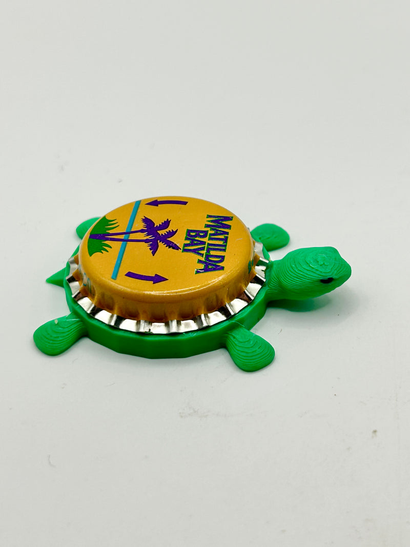 Matilda Bay - Bottle Cap Magnet Turtle Shell Shocked Art