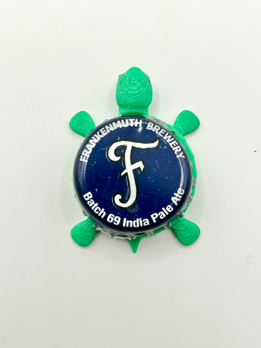 Frankenmuth Batch 69 IPA - Bottle Cap Magnet Turtle