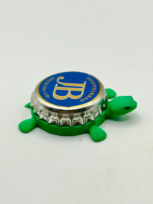 Josephsbrau Brewing (JB - Blue) - Bottle Cap Magnet Turtle Shell Shocked Art