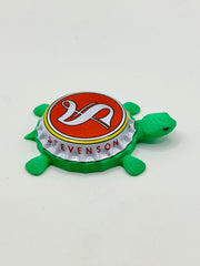 Stevenson - Bottle Cap Magnet Turtle Shell Shocked Art