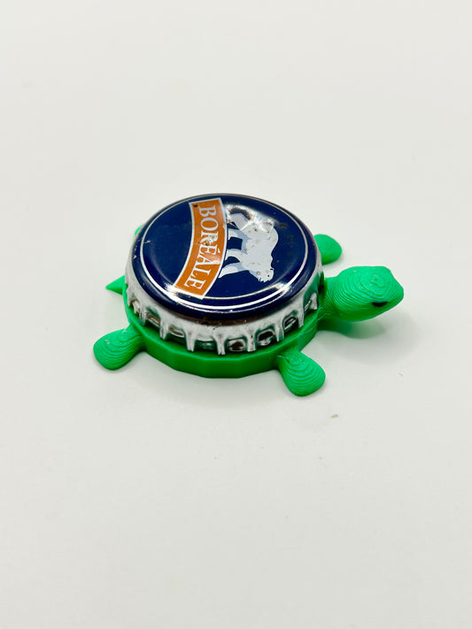 Boreale Beer (Orange) - Bottle Cap Magnet Turtle