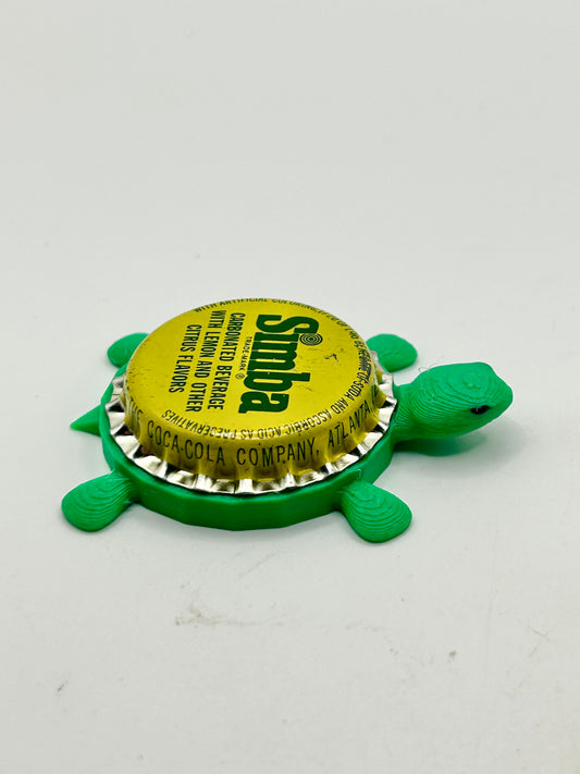 Simba Soda (Vintage) - Bottle Cap Magnet Turtle Shell Shocked Art