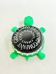 Great Lakes Brewing Co (Vintage) - Bottle Cap Magnet Turtle Shell Shocked Art