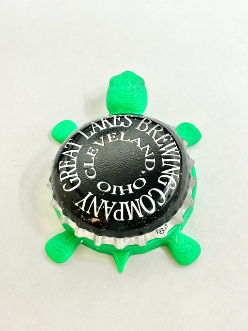 Great Lakes Brewing Co (Vintage) - Bottle Cap Magnet Turtle Shell Shocked Art