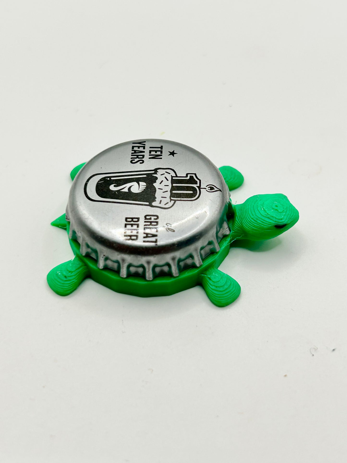 Foothills Brewery (10 Year Anniversary) - Bottle Cap Magnet Turtle