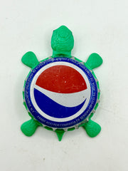 Pepsi Logo (Light Blue Border) - Bottle Cap Magnet Turtle Shell Shocked Art
