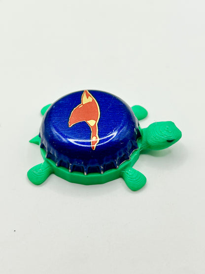 Wild Goose Brewery (Blue) - Bottle Cap Magnet Turtle Shell Shocked Art