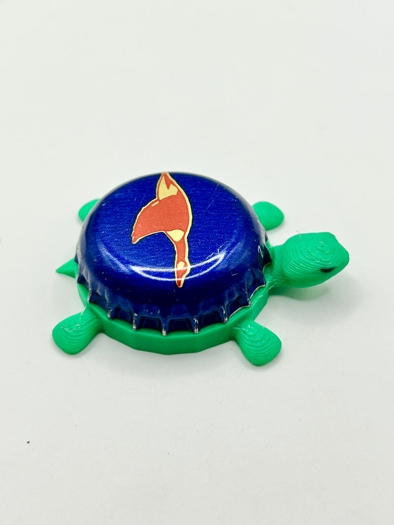 Wild Goose Brewery (Blue) - Bottle Cap Magnet Turtle Shell Shocked Art