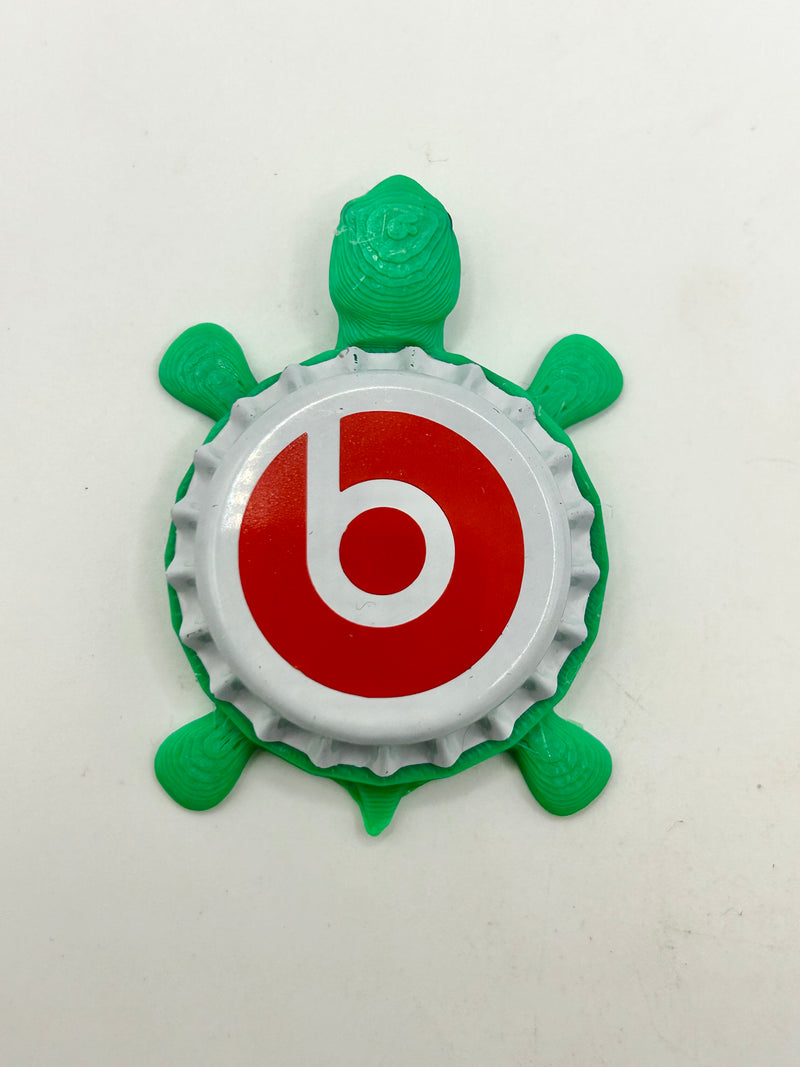 Beats by Dre Headphones - Bottle Cap Magnet Turtle Shell Shocked Art