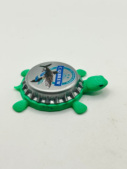 Caybrew White Tip Lager (Cayman Islands) - Turtle Bottle Cap Magnet Shell Shocked Art