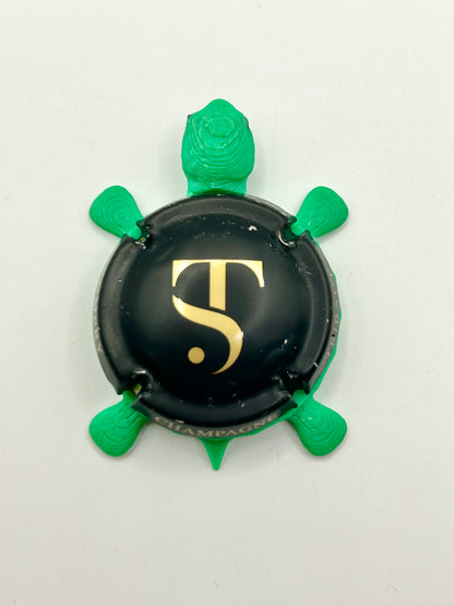 Tribaut Schloesser Champagne - Bottle Cap Magnet Turtle