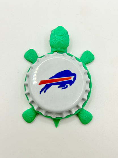 Buffalo Bills - Bottle Cap Magnet Turtle Shell Shocked Art