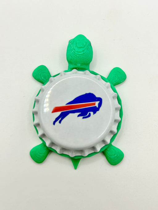 Buffalo Bills - Bottle Cap Magnet Turtle Shell Shocked Art