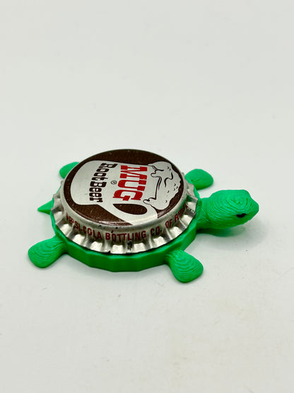 Mug Root Beer (Vintage) - Bottle Cap Magnet Turtle Shell Shocked Art