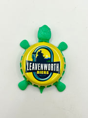 Leavenworth Biers - Bottle Cap Magnet Turtle Shell Shocked Art