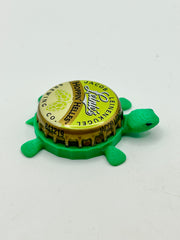 Leinenkugel's Hoppin’ Helles - Bottle Cap Magnet Turtle Shell Shocked Art