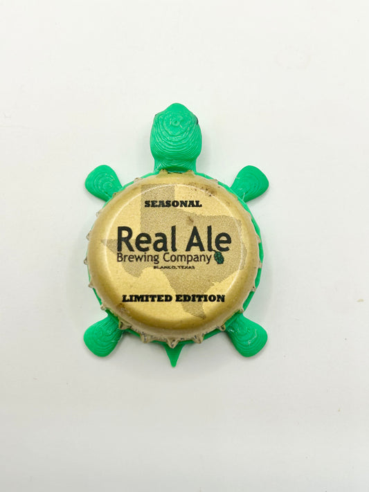 Real Ale Brewing (Seasonal) - Bottle Cap Magnet Turtle